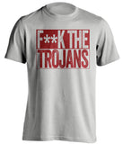fuck the trojans usc stanford cardinals grey shirt censored