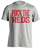 fuck the reds cleveland guardians indians grey tshirt uncensored