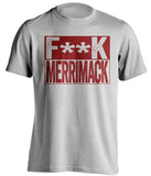fuck merrimack umass minutemen grey shirt censored