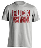 fuck west virginia wvu virginia tech vtu hokies grey shirt uncensored