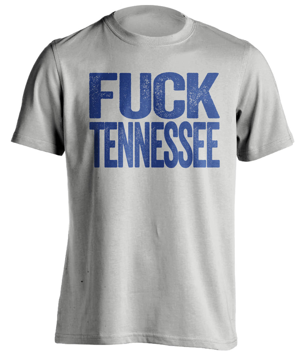 fuck tennessee vols kentucky wildcats grey tshirt uncensored