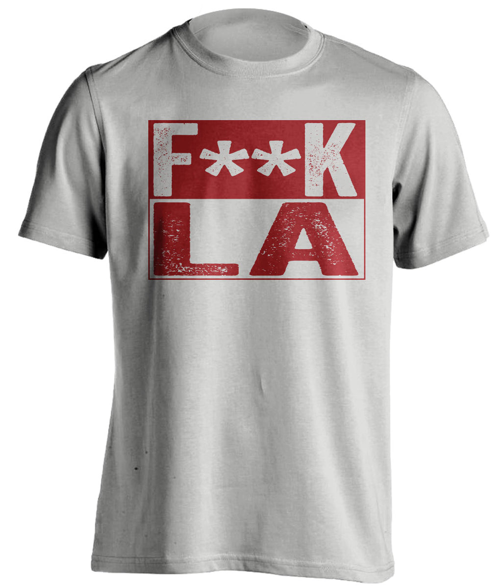 fuck la dodgers rams chargers 49ers dbacks coyotes grey shirt censored