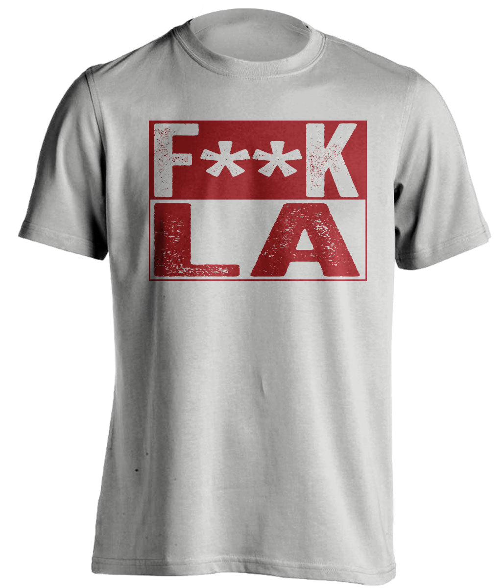 fuck la dodgers rams chargers 49ers dbacks coyotes grey shirt censored