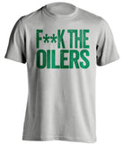 fuck the oilers canucks grey shirt censored