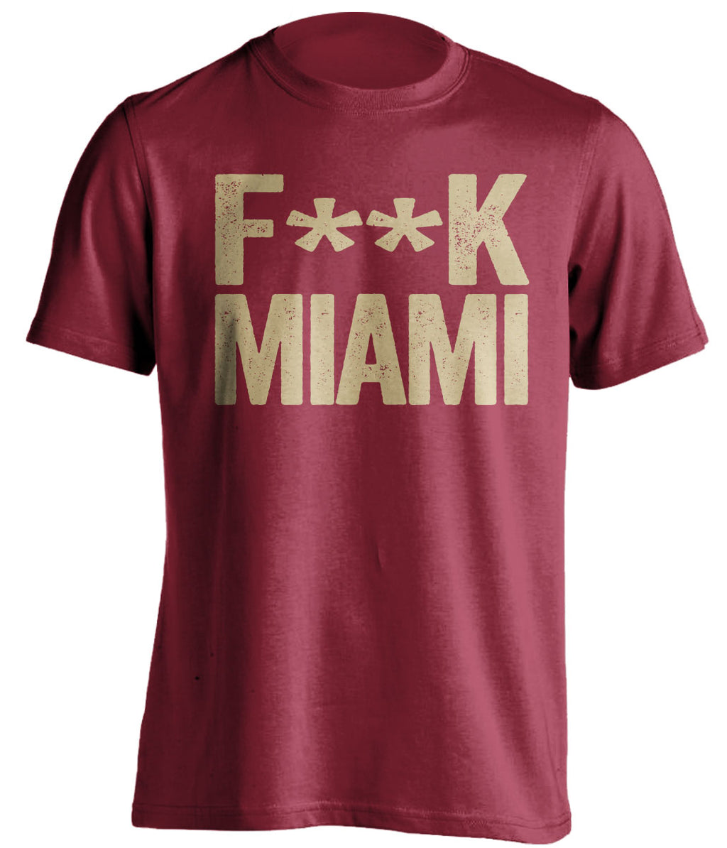 florida state student shirt fuck miami canes