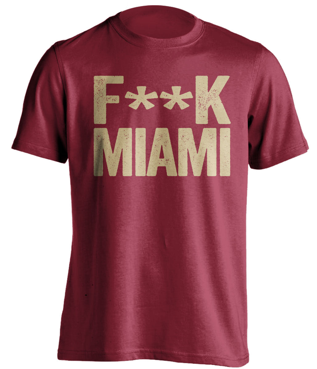 florida state student shirt fuck miami canes