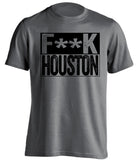 fuck houston rockets san antonio spurs grey shirt censored