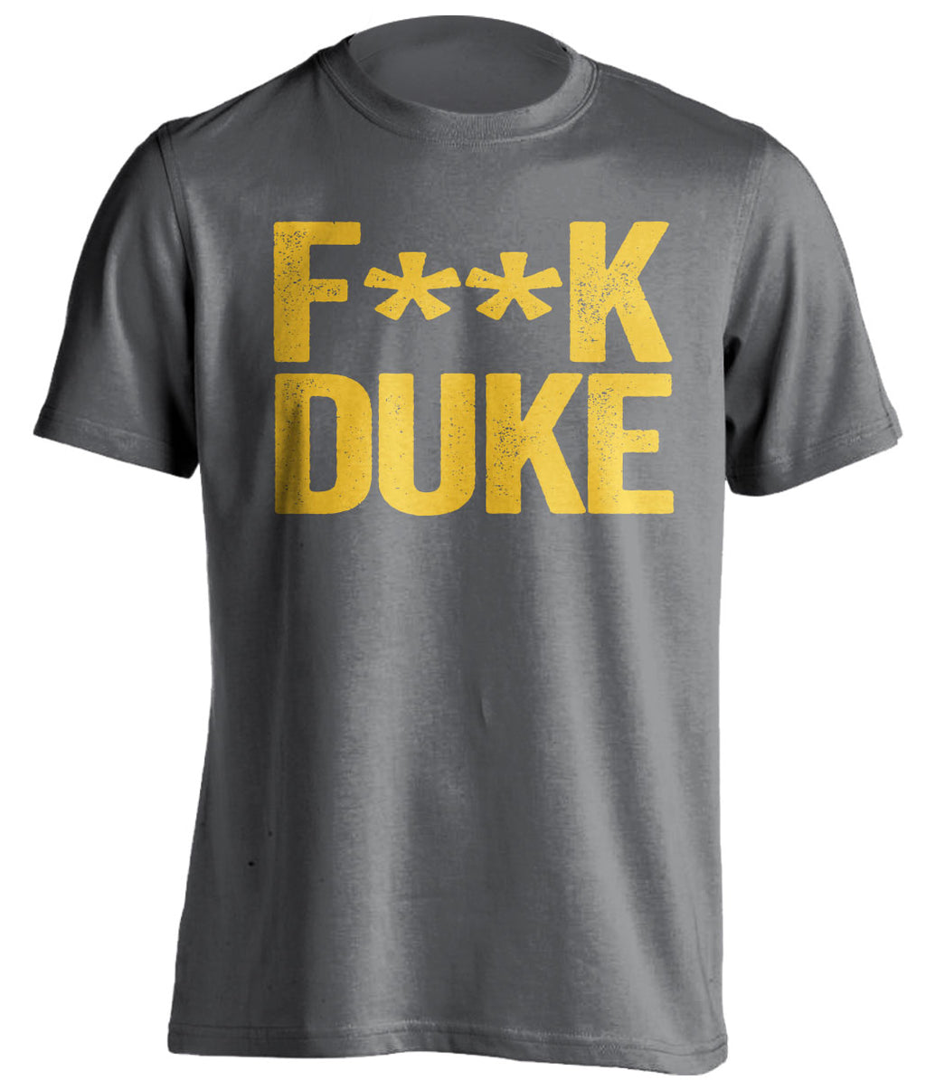 fuck duke app state fan grey shirt censored
