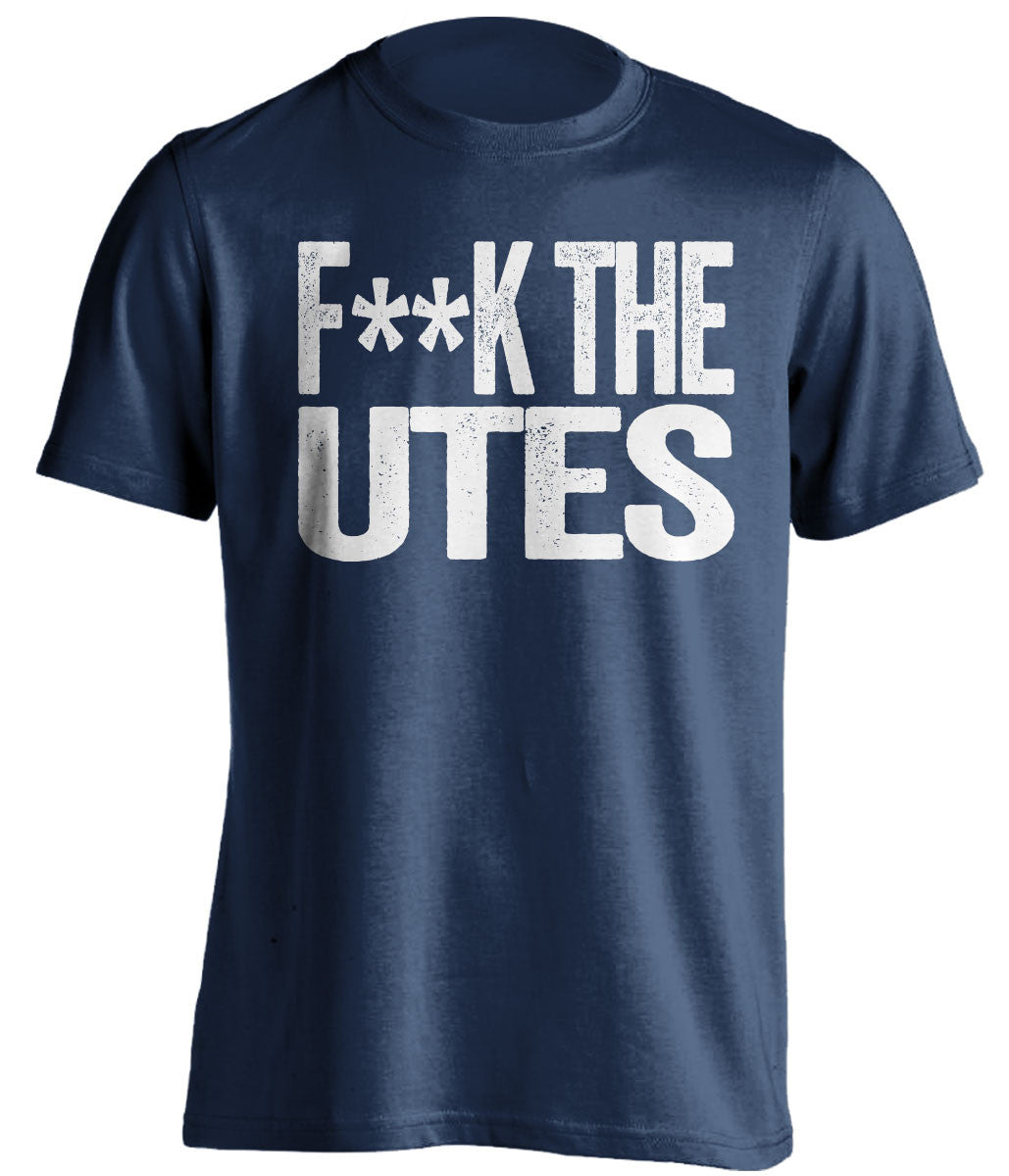 F**K THE UTES BYU Cougars blue Shirt
