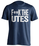 F**K THE UTES BYU Cougars blue Shirt