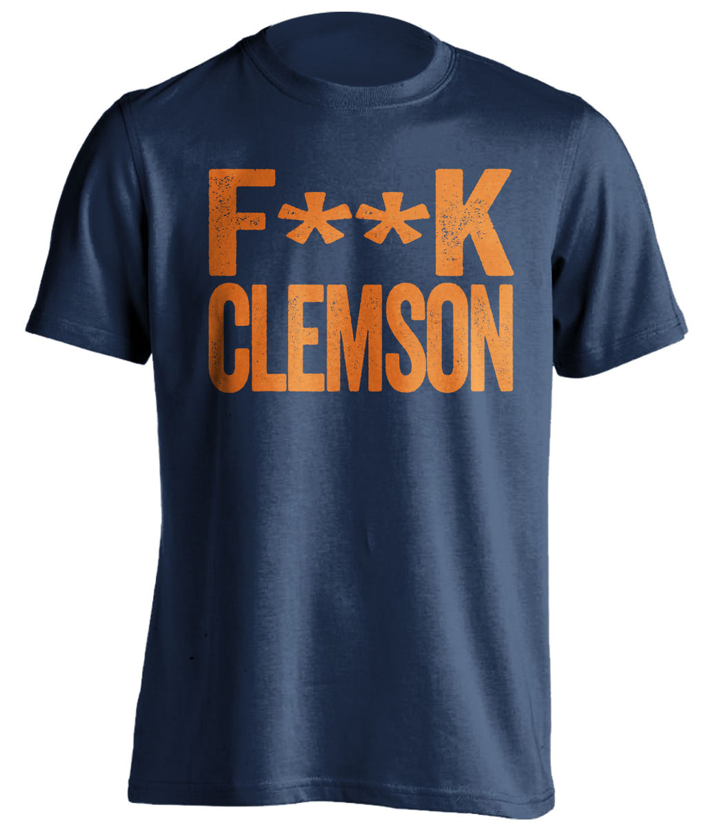 fuck clemson tigers blue shirt syracuse fan censored