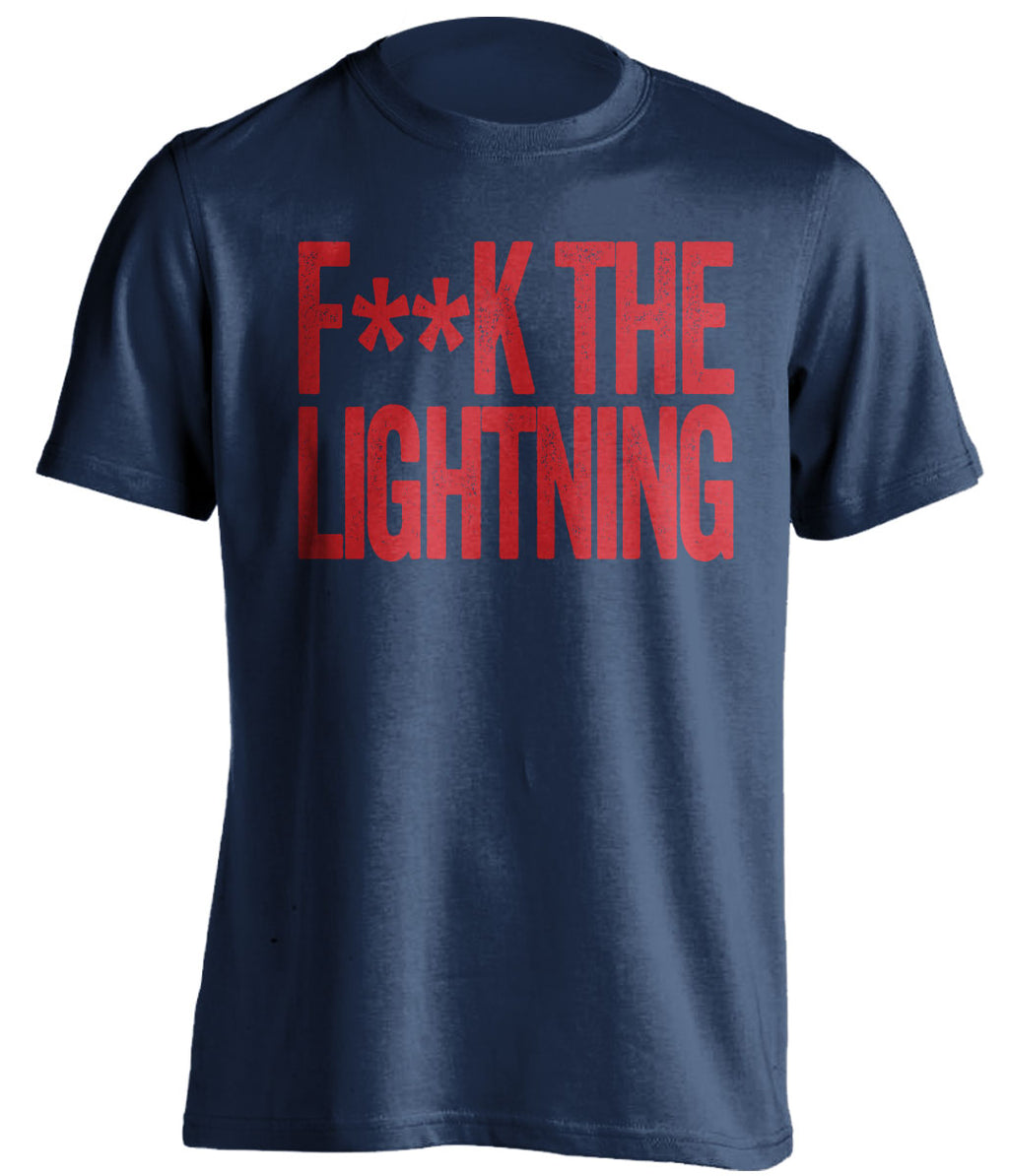 fuck the lightning capitals fan navy shirt censored