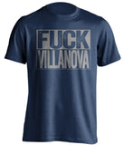 fuck villanova xavier musketeers fan uncensored navy tshirt