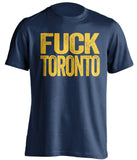 fuck toronto leafs buffalo sabres navy tshirt uncensored