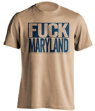 fuck maryland crab bowl navy midshipmen old gold shirt uncensored