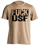 fuck usf uncensored old gold shirt for ucf knights fans