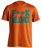 fuck belichick miami dolphins orange shirt censored