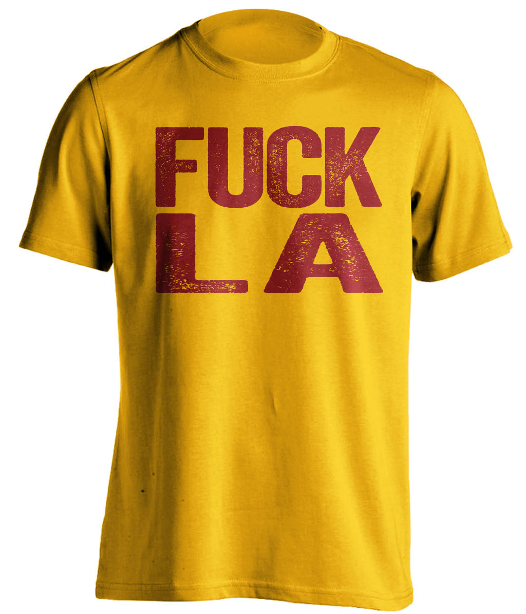 fuck la lakers cleveland cavaliers gold tshirt uncensored