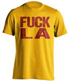 fuck la lakers cleveland cavaliers gold tshirt uncensored