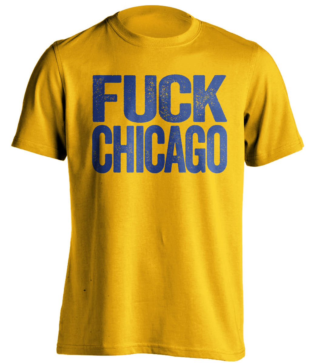 fuck chicago blackhawks st louis blues gold tshirt uncensored