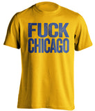 fuck chicago blackhawks st louis blues gold tshirt uncensored