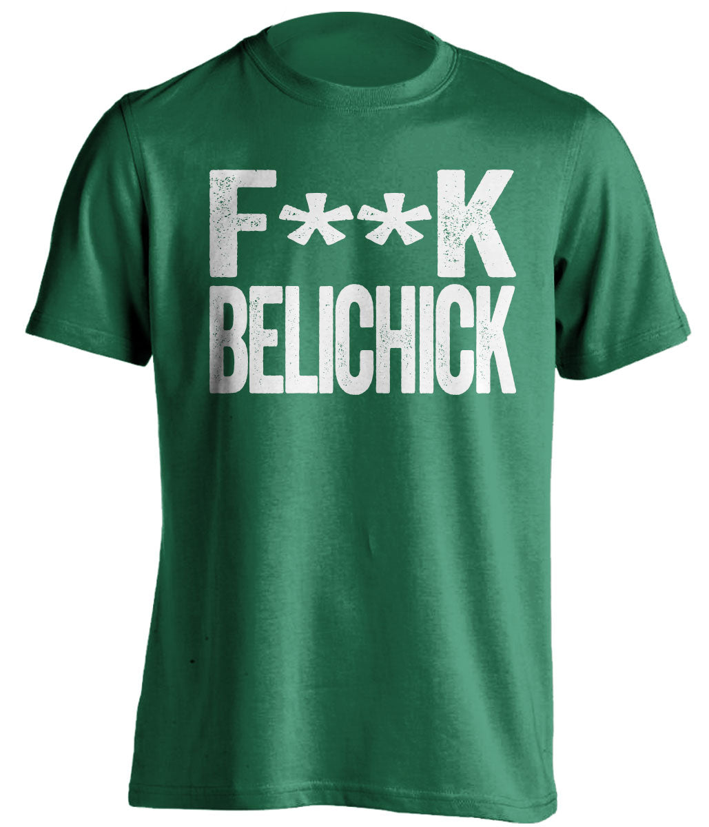 fuck belichick jets eagles fan green shirt censored