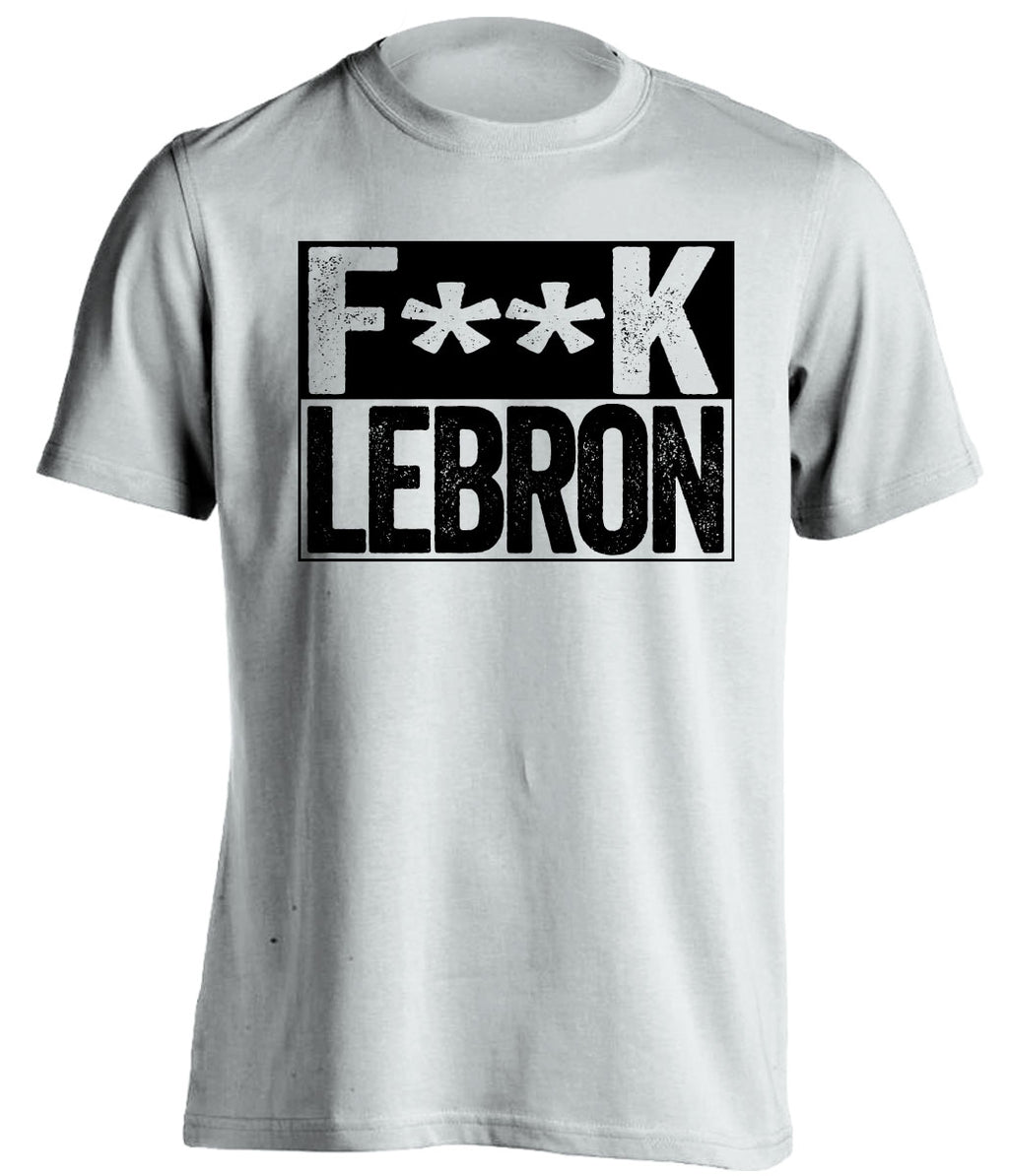 fuck lebron james san antonio spurs white shirt censored