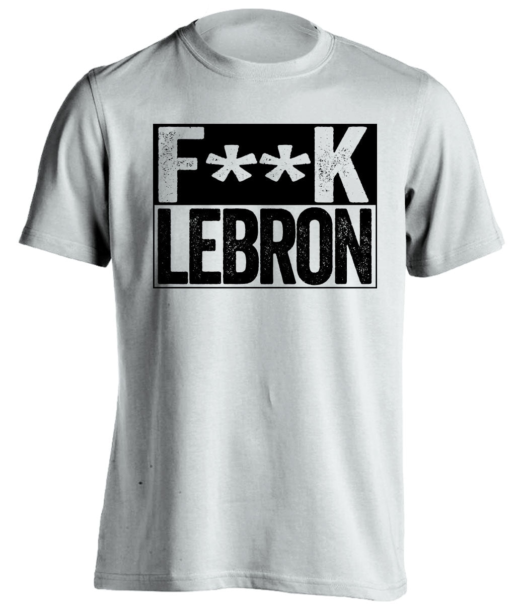 fuck lebron james san antonio spurs white shirt censored