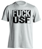 fuck usf uncensored white shirt for ucf knights fans