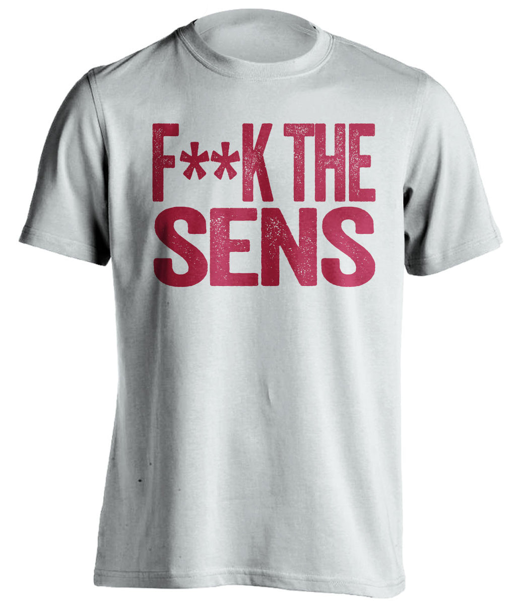 F**K THE SENS Montreal Canadiens white Shirt