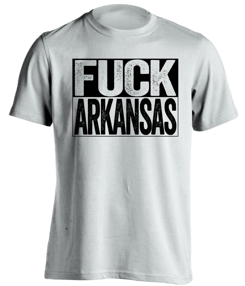 fuck arkansas missouri tigers fan white shirt uncensored