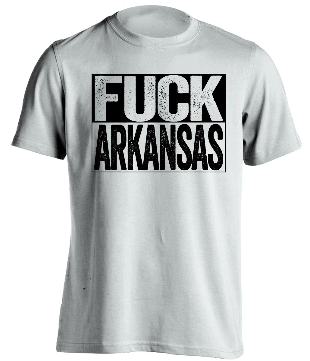 fuck arkansas missouri tigers fan white shirt uncensored