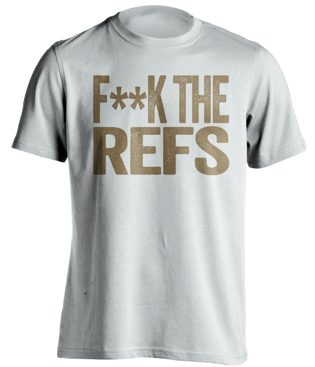 fuck the refs new orleans saints white shirt censored