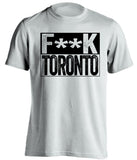 fuck toronto raptors brooklyn nets white shirt censored