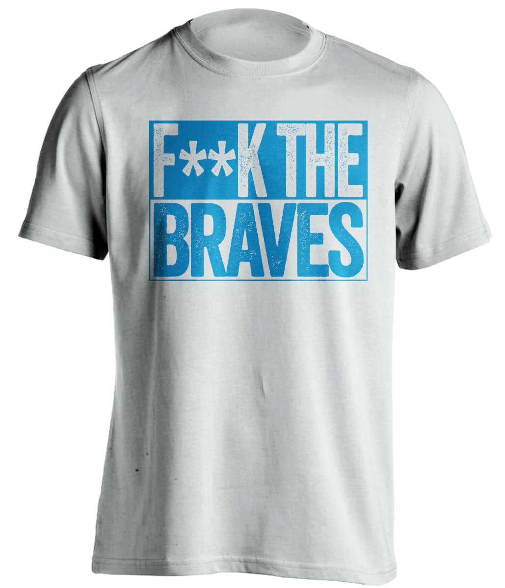 fuck the braves censored white shirt for miami marlins fans