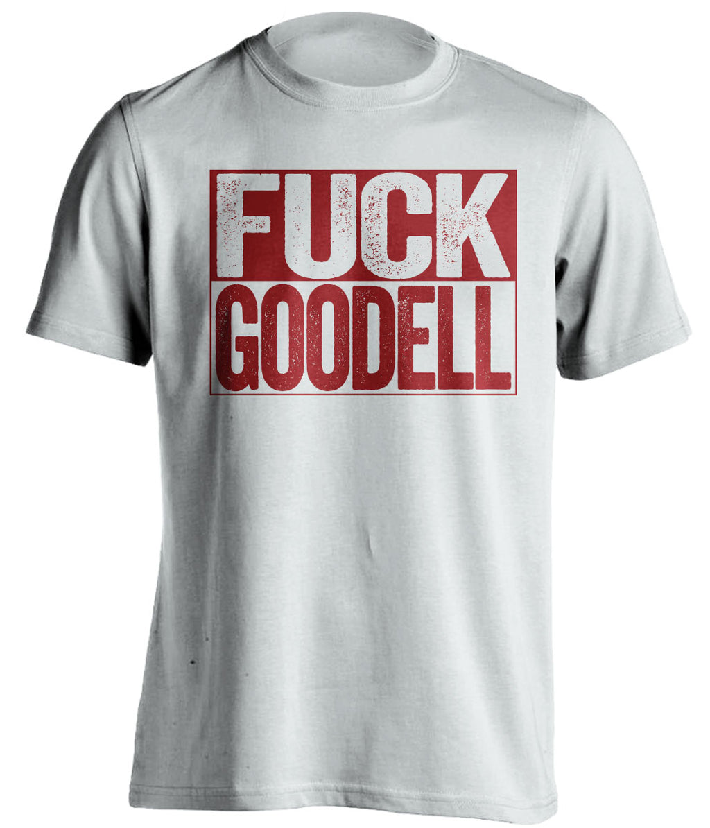 fuck roger goodell uncensored white shirt washington redskins fan