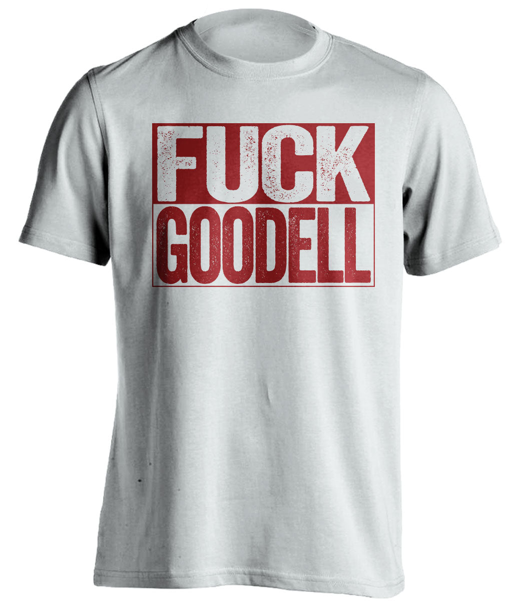 fuck roger goodell uncensored white shirt washington redskins fan