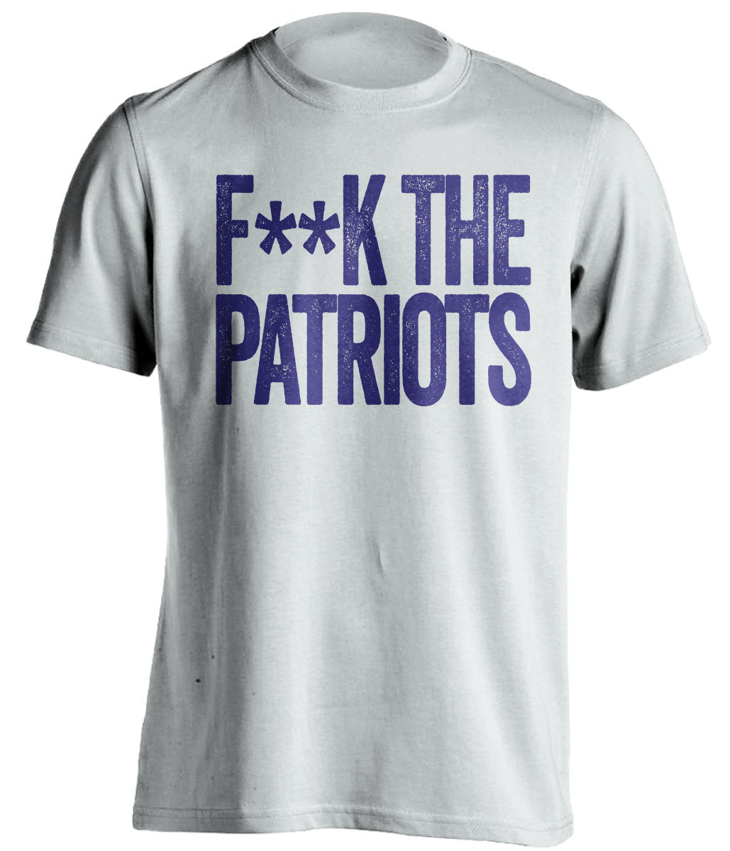 F**K THE PATRIOTS Baltimore Ravens white Shirt