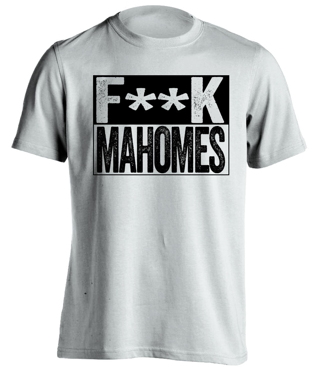fuck patrick mahomes oakland raiders censored white shirt