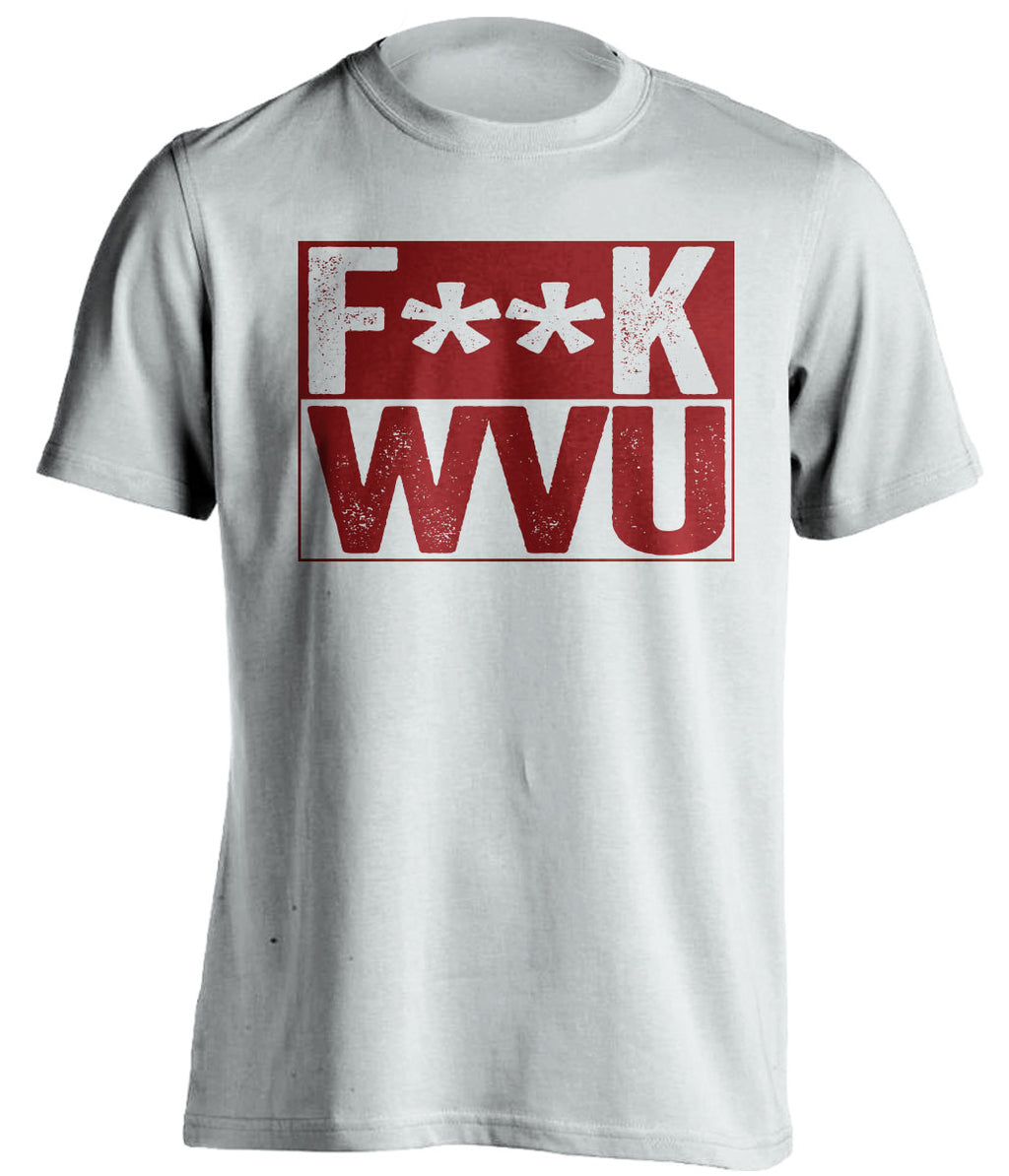fuck wvu virginia tech hokies white shirt censored
