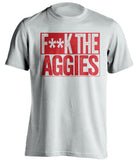 fuck the aggies censored white shirt for utah utes fans