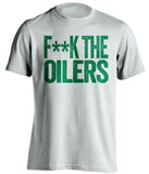 fuck the oilers canucks white shirt censored