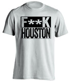 fuck houston rockets san antonio spurs white shirt censored