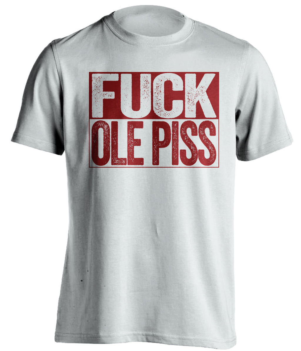 fuck ole piss miss mississippi state bulldogs white shirt uncensored
