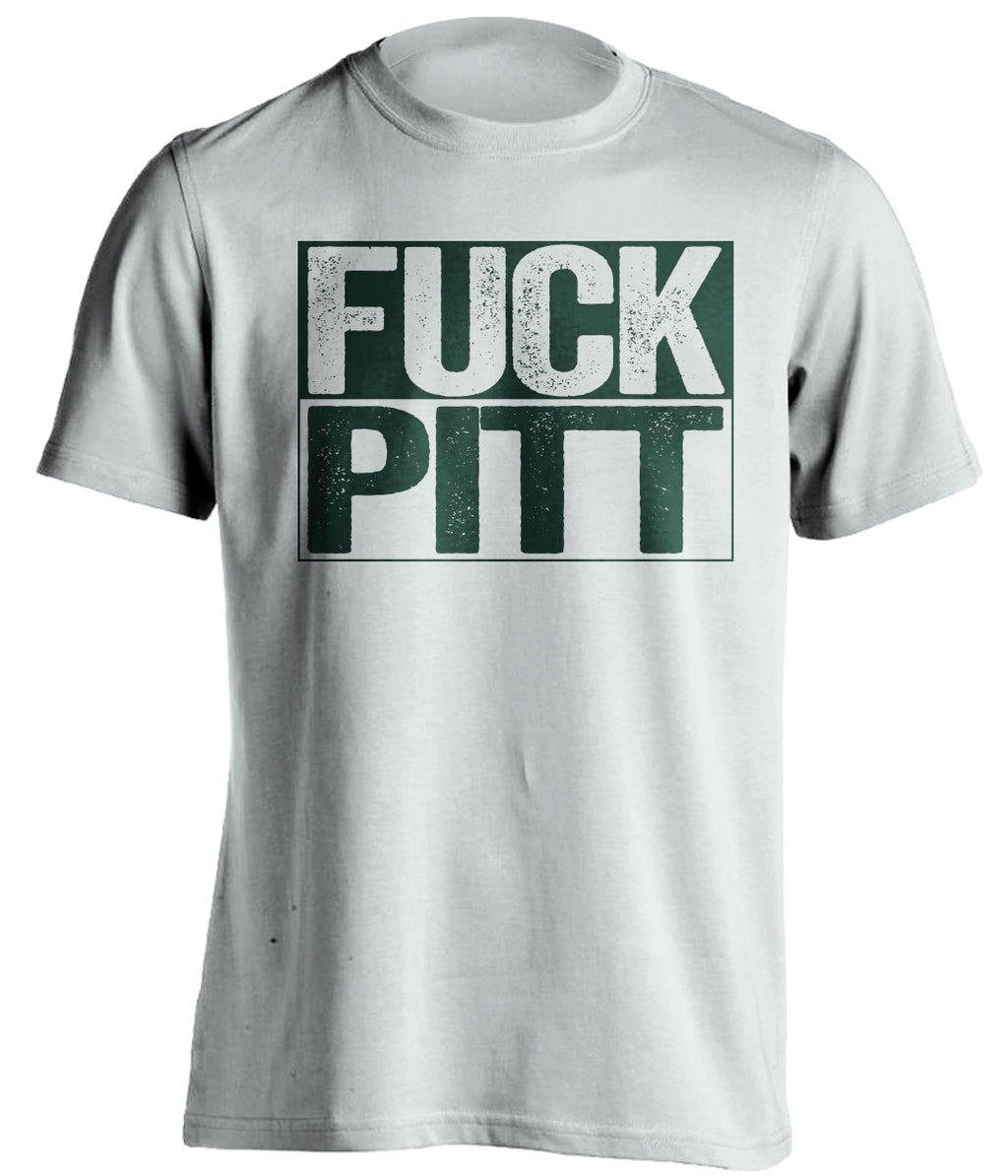 fuck pitt msu michigan state spartans white shirt uncensored