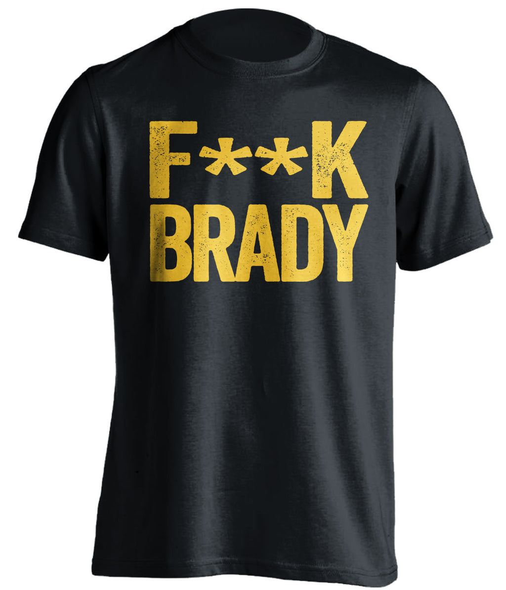 black and gold fuck brady shirt censored