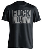 fuck villanova xavier musketeers fan uncensored black tshirt