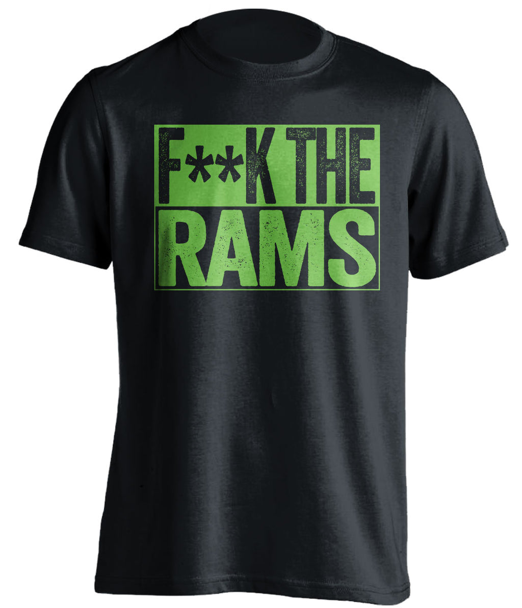 fuck the rams censored black shirt seattle seahawks fan