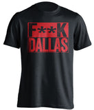 fuck dallas mavericks houston rockets miami heat black shirt censored