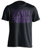 FUCK THE PATRIOTS - Patriots Haters Shirt - Purple and Gold Version - Box Design - Beef Shirts